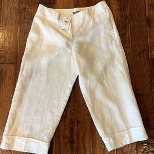 NWT J Jill 8p cropped linen pants